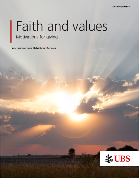 UBS Faith and values guide cover