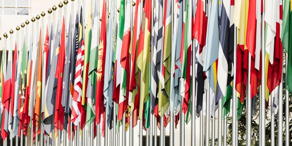 National flags from different countries