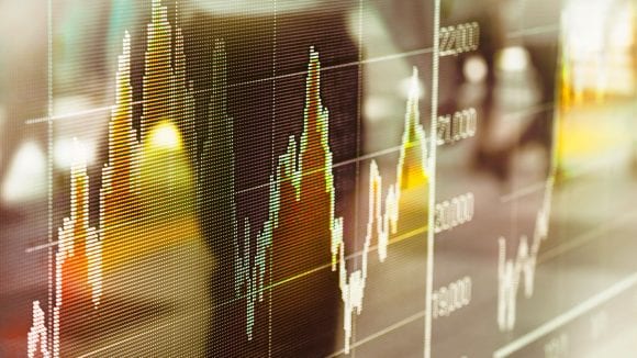 Stock market graph