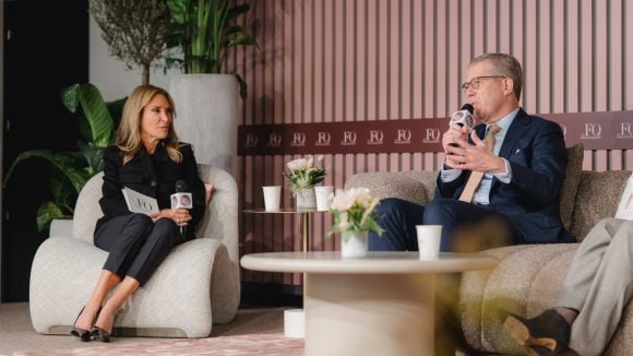 Two persons are talking