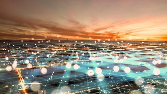 City network communication concept