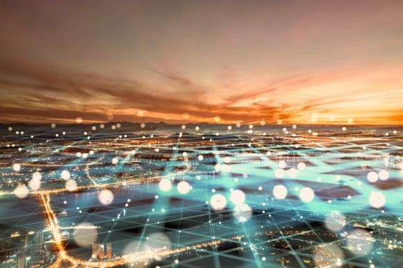 City network communication concept