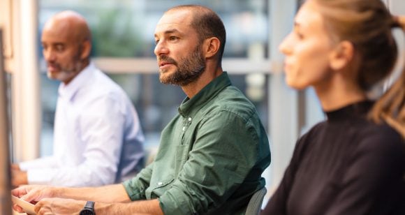 Inversionistas en una reunión