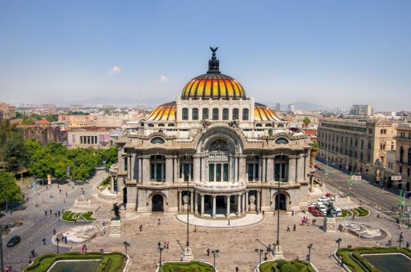 Palacio de Bellas Artes en la Cuidad de México 