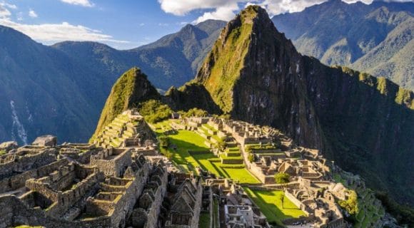 Vista de Machu Picchu en Perú