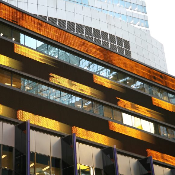 Moving stock market ticker