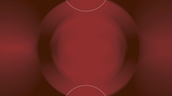 Imagen abstracta con dos semicírculos