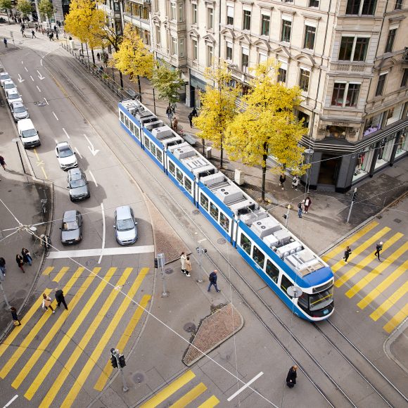 Zebra crossings in Bahnhofstrasse, Zurich