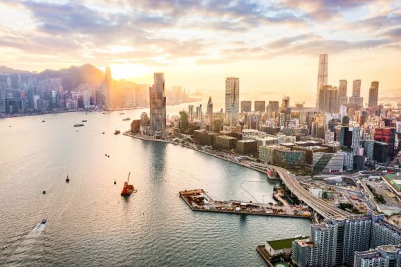 Hong Kong harbor view