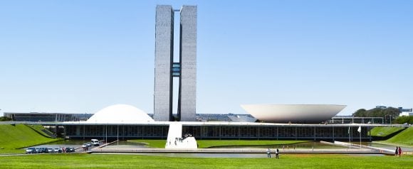O Palácio do Congresso Nacional em Brasília
