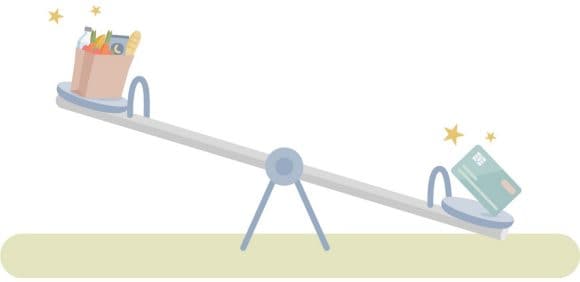 Einkaufen kostet: Ohne Arbeit kein Geld