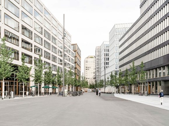 Street with buildings