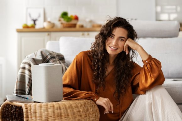 Portrait image of a woman