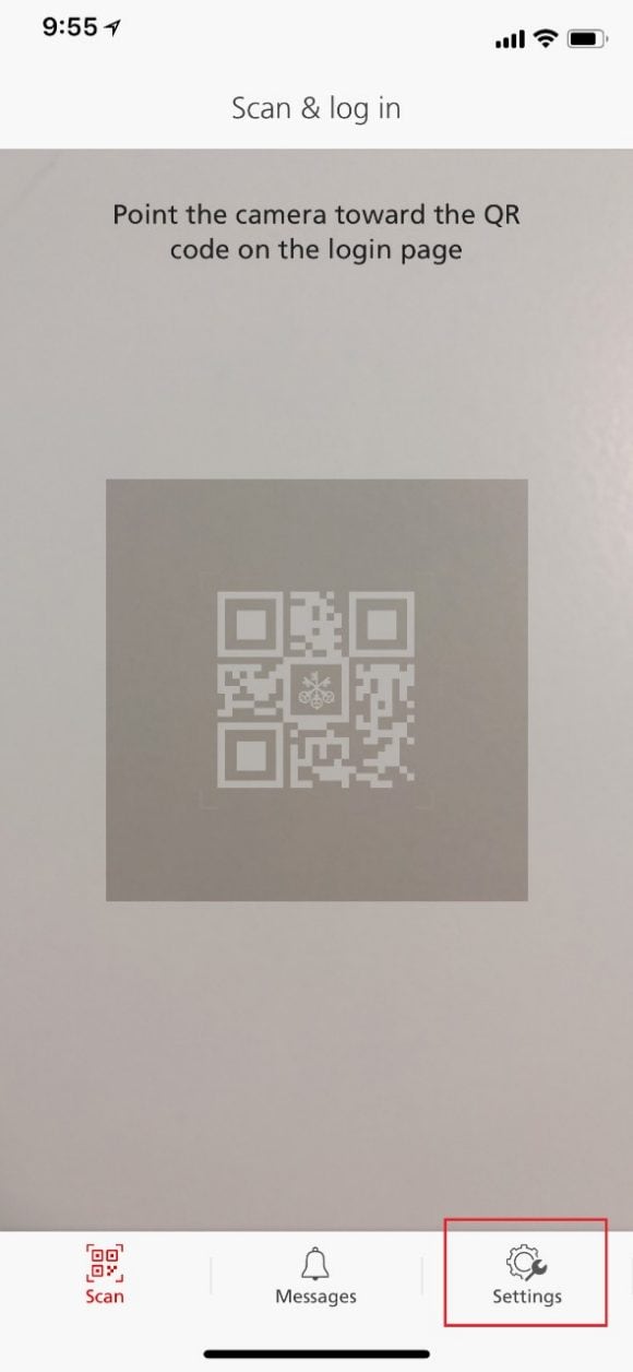 QR scan