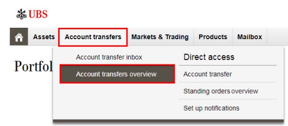 Account transfers on record