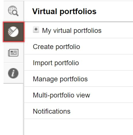 My virtual portfolio