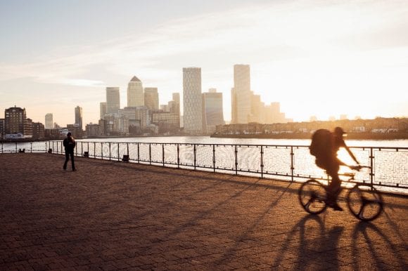 Commuters in London