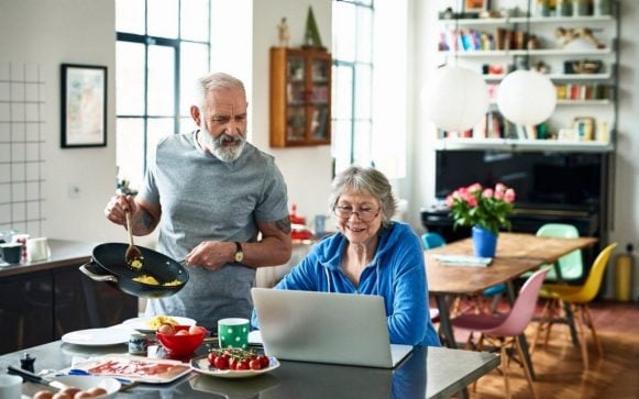 grandparents cooking