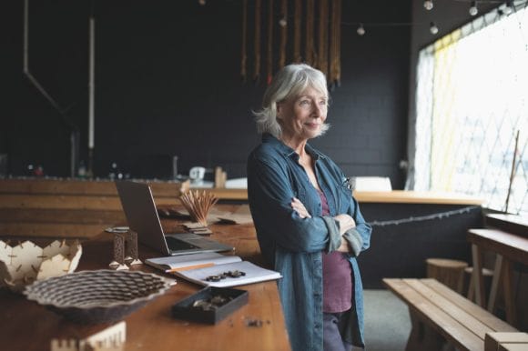 Woman in design studio