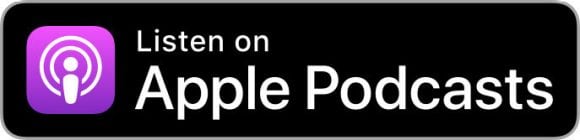 Purple Apple Podcasts logo with a stylized microphone icon