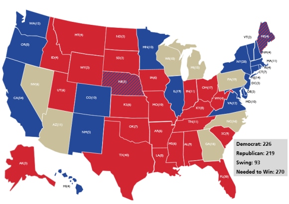 2024 Presidential Electoral Map