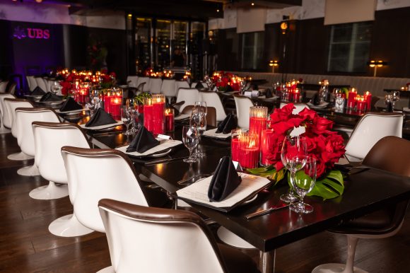 Picture of tables and decoration at Prime Private
