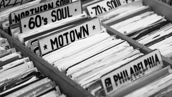 Collection of phonograph records