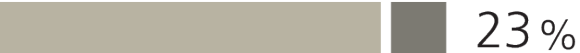 Bar chart showing the proportion of wealth the overall population of HNW investors plan to leave to important causes is 23%